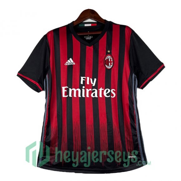 AC Milan Retro Home Red Black 2016-2017