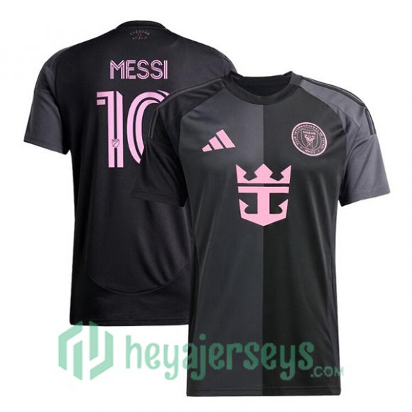 Inter Miami CF (MESSI 10) Away Soccer Jerseys Black 2025/2026