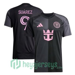 Inter Miami CF (Suárez 9) Away Soccer Jerseys Black 2025/2026