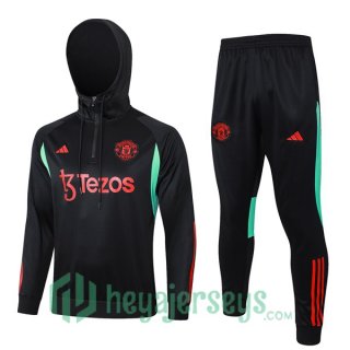 Tracksuit - Hooded Sweatshirt Manchester United Black 2023/2024
