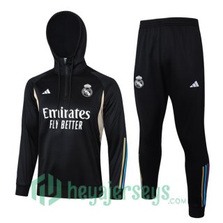 Tracksuit - Hooded Sweatshirt Real Madrid Black 2023/2024
