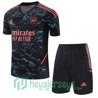 FC Arsenal Training T-Shirts + Shorts Black 2023/2024