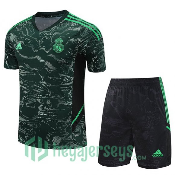 Real Madrid Training T-Shirts + Shorts Green 2023/2024