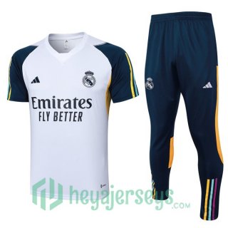 Real Madrid Training T-Shirts + Pants White 2023/2024