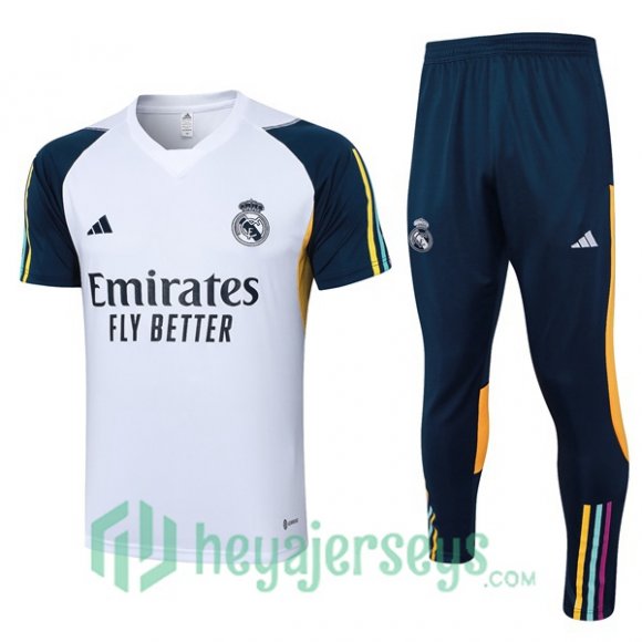 Real Madrid Training T-Shirts + Pants White 2023/2024
