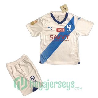 Al-Hilal FC Kids Soccer Jerseys Away White 2023/2024
