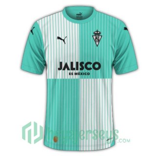 Sporting Gijon Soccer Jerseys Away Green 2023/2024