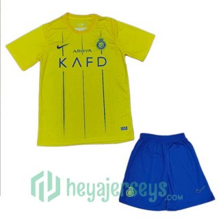 Al-Nassr FC Kids Soccer Jerseys Home Yellow 2023/2024