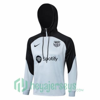 Hooded Sweatshirt FC Barcelona Gray Black 2023/2024