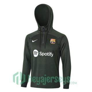 Hooded Sweatshirt FC Barcelona Green 2023/2024