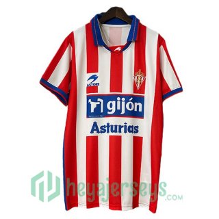 Sporting Gijon Retro Home White Red 2001-2002