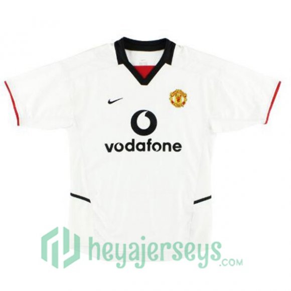 Manchester United Retro Away White 2002-2003