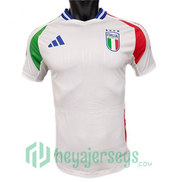 Italy Soccer Jerseys Away White Leak Version UEFA Euro 2024