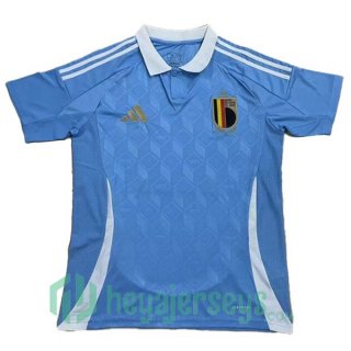 Belgium Soccer Jerseys Away Blue Leak Version UEFA Euro 2024