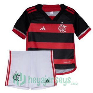 Flamengo Kids Soccer Jerseys Home Red 2024/2025