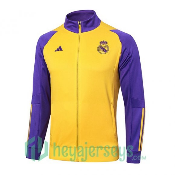 Training Jacket Real Madrid Yellow Purple 2024/2025