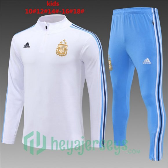 Tracksuit Argentina Kids White 2024/2025