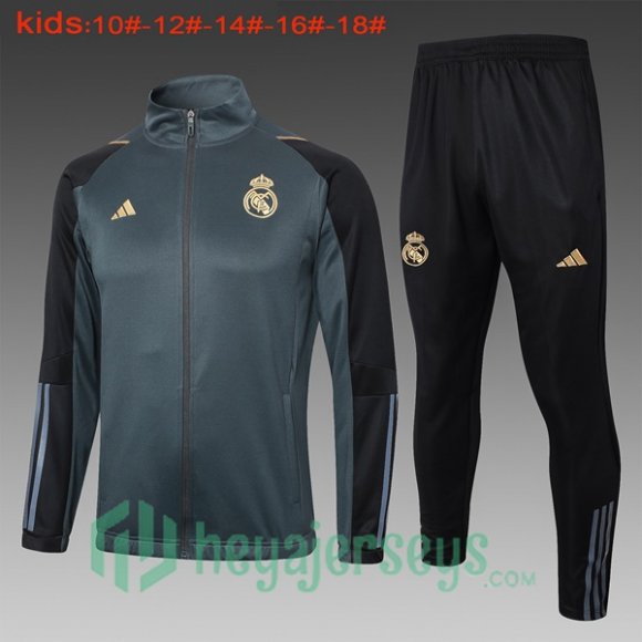 Training Jacket Real Madrid Kids Black 2024/2025