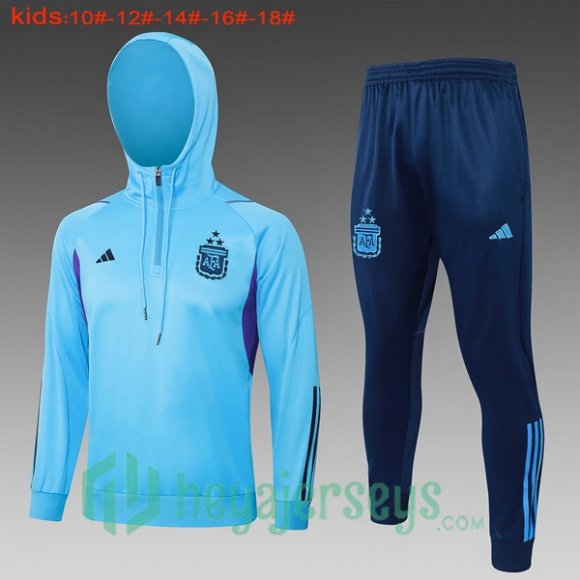 Tracksuit - Windbreaker Argentina Kids Blue 2024/2025