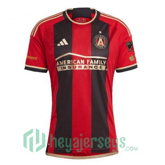 Atlanta United Soccer Jerseys Home Red Black 2024/2025