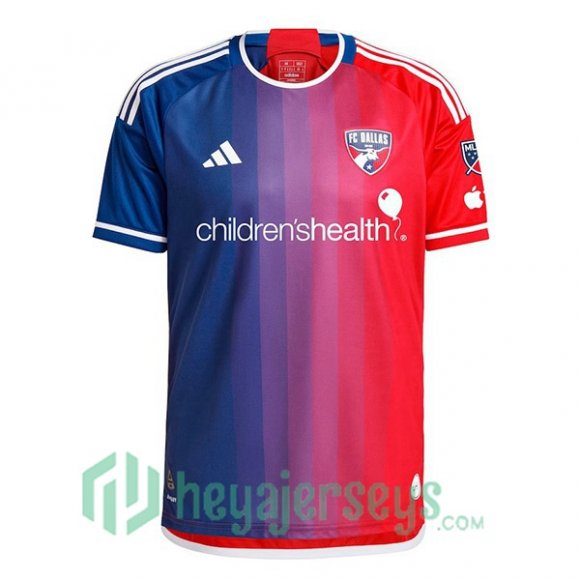 FC Dallas Soccer Jerseys Home Red Blue 2024/2025