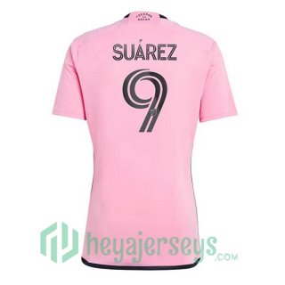 Inter Miami CF (Suárez 9) Soccer Jerseys Home Rose 2024/2025
