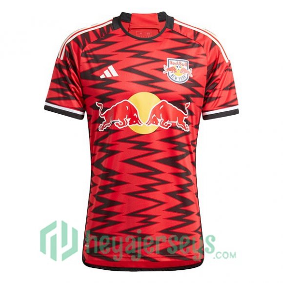 New York Red Bulls Soccer Jerseys Away Red 2024/2025