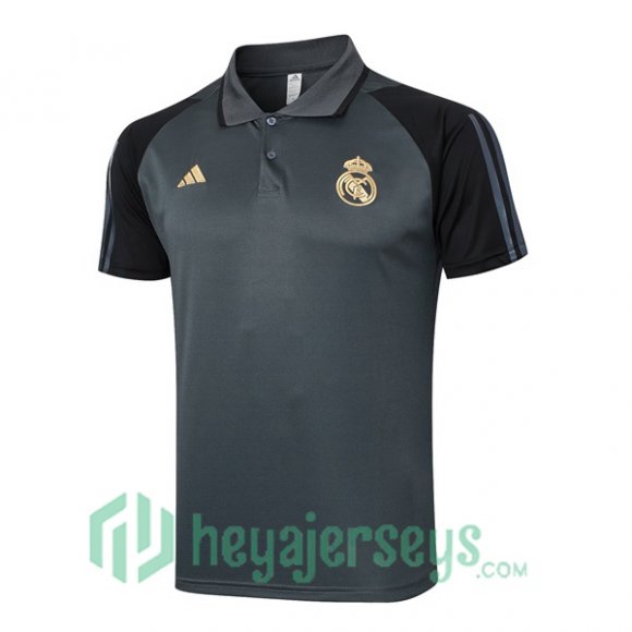 Soccer Polo Real Madrid Gray 2024/2025