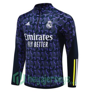 Training Sweatshirt Real Madrid Blue Royal 2024/2025