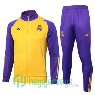 Training Jacket Real Madrid Yellow Purple 2024/2025