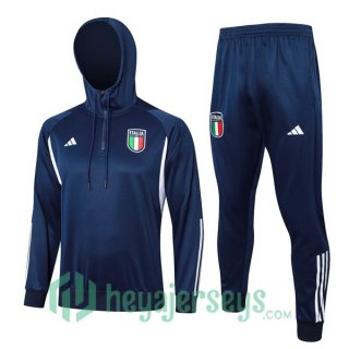 Tracksuit - Hooded Sweatshirt Italy Blue Royal 2024/2025
