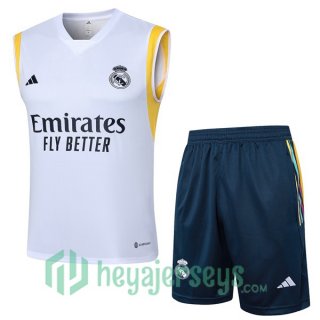 Soccer Vest Real Madrid + Shorts White 2024/2025