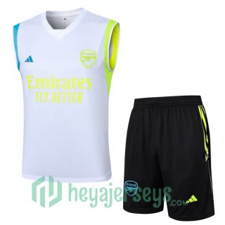 Soccer Vest FC Arsenal + Shorts White 2024/2025