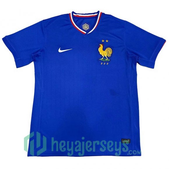 France Soccer Jerseys Home Blue Leak Version UEFA Euro 2024