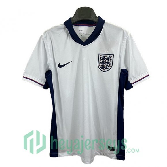 England Soccer Jerseys Home White Leak Version UEFA Euro 2024