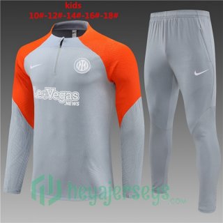 Tracksuit Inter Milan Kids Gray Orange 2024/2025