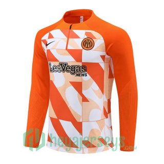 Training Sweatshirt Inter Milan White Orange 2024/2025