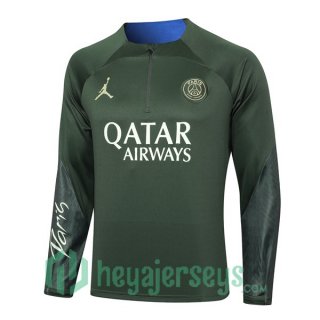 Training Sweatshirt JORDAN Paris Saint Germain Green 2024/2025