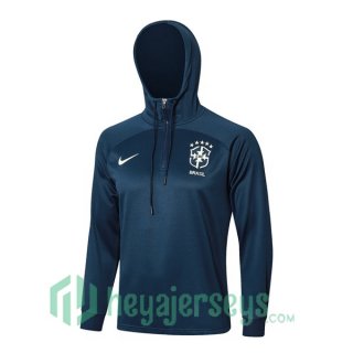 Hooded Sweatshirt Brazil Blue Royal 2024/2025