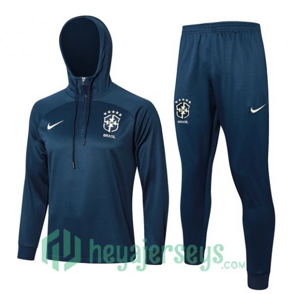 Tracksuit - Hooded Sweatshirt Brazil Blue Royal 2024/2025