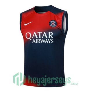 Soccer Vest Paris Saint Germain Blue Royal Red 2024/2025