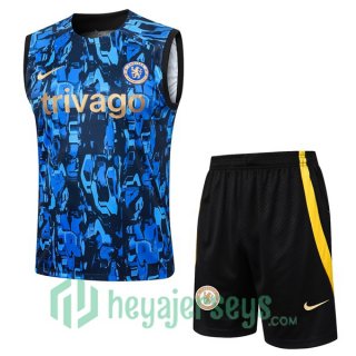 Soccer Vest FC Chelsea + Shorts Blue 2024/2025