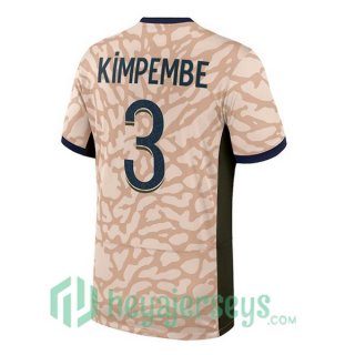 Paris Saint Germain (Kimpembe 3) Four Soccer Jerseys Rose 2023/2024