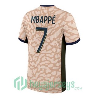 Paris Saint Germain (Mbappé 7) Four Soccer Jerseys Rose 2023/2024
