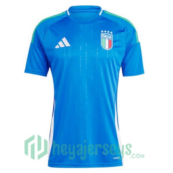 Italy Soccer Jerseys Home Blue UEFA Euro 2024