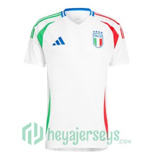 Italy Soccer Jerseys Away White UEFA Euro 2024