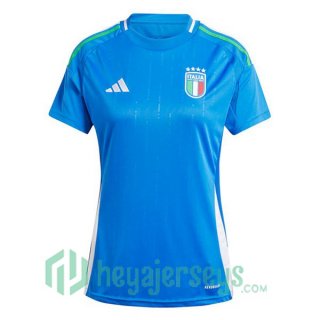Italy Women Soccer Jerseys Home Blue UEFA Euro 2024