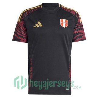 Peru Soccer Jerseys Away Black 2024/2025
