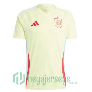 Spain Soccer Jerseys Away Yellow 2024/2025