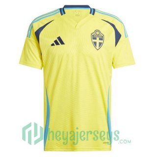 Sweden Soccer Jerseys Home Yellow 2024/2025